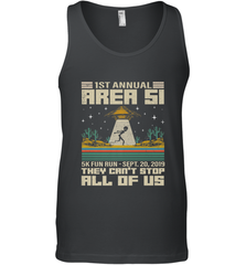 Storm Area 51 5K Fun Run They Can't Stop Us All Vintage UFO Men's Tank Top Men's Tank Top - belovedtshirt