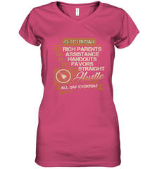 Funny Electrician For Men Dad Brother Uncle Papa Women's V-Neck T-Shirt Women's V-Neck T-Shirt - belovedtshirt