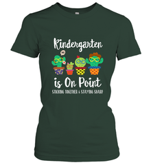 Kindergarten is on point, 1st day of school cactus teacher Women's T-Shirt Women's T-Shirt - belovedtshirt