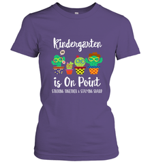 Kindergarten is on point, 1st day of school cactus teacher Women's T-Shirt Women's T-Shirt - belovedtshirt