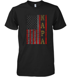 Cool Patriotic Napa US Flag Men's Premium T-Shirt