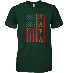 Cool Patriotic Napa US Flag Men's Premium T-Shirt Men's Premium T-Shirt - belovedtshirt