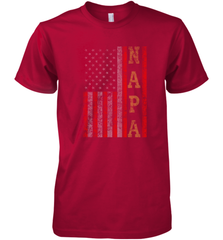 Cool Patriotic Napa US Flag Men's Premium T-Shirt Men's Premium T-Shirt - belovedtshirt