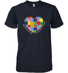 April is autism awareness month T shirt Men's Premium T-Shirt Men's Premium T-Shirt - belovedtshirt