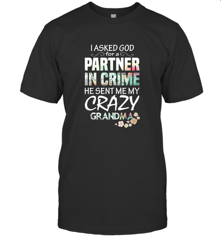 Crazy Grandma Men's T-Shirt Men's T-Shirt / Black / S Men's T-Shirt - belovedtshirt