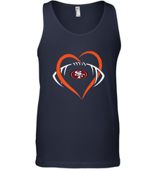 NFL San Francisco Heart Love Football Men's Tank Top Men's Tank Top - belovedtshirt