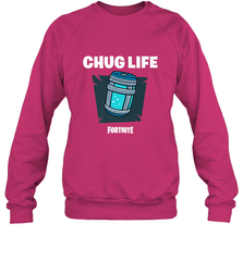 Fortnite Chug Life Crewneck Sweatshirt Crewneck Sweatshirt - belovedtshirt
