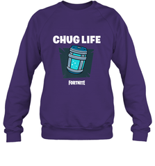 Fortnite Chug Life Crewneck Sweatshirt Crewneck Sweatshirt - belovedtshirt