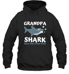 Grandpa Shark Family Shark Hooded Sweatshirt