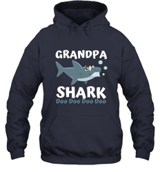 Grandpa Shark Family Shark Hooded Sweatshirt