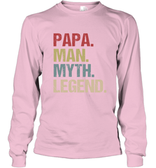 Papa Man Myth Legend Dad Father Long Sleeve T-Shirt Long Sleeve T-Shirt - belovedtshirt