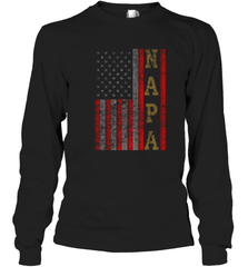 Cool Patriotic Napa US Flag Long Sleeve T-Shirt Long Sleeve T-Shirt - belovedtshirt