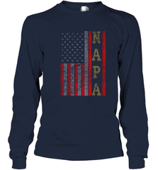 Cool Patriotic Napa US Flag Long Sleeve T-Shirt Long Sleeve T-Shirt - belovedtshirt