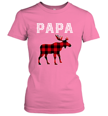 Papa Moose Red Plaid Christmas Pajama Women's T-Shirt Women's T-Shirt - belovedtshirt