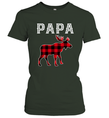Papa Moose Red Plaid Christmas Pajama Women's T-Shirt Women's T-Shirt - belovedtshirt