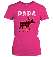 Papa Moose Red Plaid Christmas Pajama Women's T-Shirt Women's T-Shirt - belovedtshirt