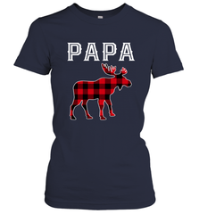 Papa Moose Red Plaid Christmas Pajama Women's T-Shirt Women's T-Shirt - belovedtshirt