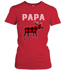 Papa Moose Red Plaid Christmas Pajama Women's T-Shirt Women's T-Shirt - belovedtshirt