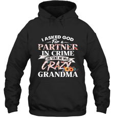 Crazy Grandma design Hooded Sweatshirt Hooded Sweatshirt - belovedtshirt