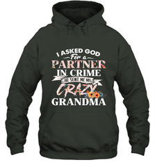 Crazy Grandma design Hooded Sweatshirt Hooded Sweatshirt - belovedtshirt