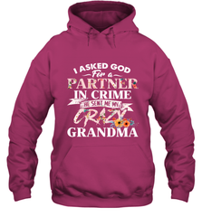 Crazy Grandma design Hooded Sweatshirt Hooded Sweatshirt - belovedtshirt