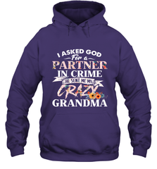 Crazy Grandma design Hooded Sweatshirt Hooded Sweatshirt - belovedtshirt