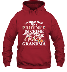 Crazy Grandma design Hooded Sweatshirt Hooded Sweatshirt - belovedtshirt