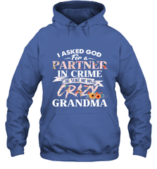 Crazy Grandma design Hooded Sweatshirt Hooded Sweatshirt - belovedtshirt
