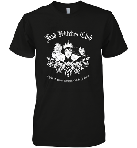 Disney Villains Bad Witches Club Group Shot Men's Premium T-Shirt Men's Premium T-Shirt / Black / XS Men's Premium T-Shirt - belovedtshirt