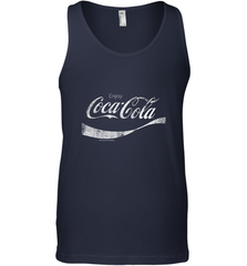 Coca Cola Vintage White Enjoy Logo Men's Tank Top Men's Tank Top - belovedtshirt
