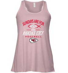 Sundays Are For Jesus and Kansas City Funny Football Women's Racerback Tank Women's Racerback Tank - belovedtshirt