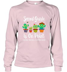 2nd Grade is on point, 1st day of school cactus teacher gift Long Sleeve T-Shirt Long Sleeve T-Shirt - belovedtshirt