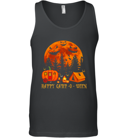 Happy Camp O Ween Funny Camping Halloween Costume Camper RV Men's Tank Top Men's Tank Top / Black / XS Men's Tank Top - belovedtshirt