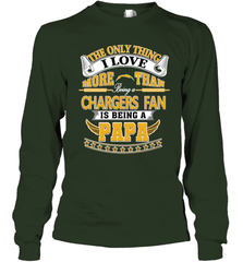 NFL The Only Thing I Love More Than Being A Los Angeles Chargers Fan Is Being A Papa Football Long Sleeve T-Shirt Long Sleeve T-Shirt - belovedtshirt