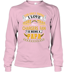 NFL The Only Thing I Love More Than Being A Los Angeles Chargers Fan Is Being A Papa Football Long Sleeve T-Shirt Long Sleeve T-Shirt - belovedtshirt