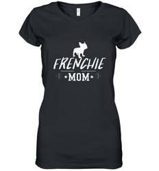 Womens French Bulldog Mom Frenchie Mom T shirt Dog Lover Tees Women's V-Neck T-Shirt
