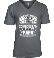 NFL The Only Thing I Love More Than Being A Dallas Cowboys Fan Is Being A Papa Football Men's V-Neck Men's V-Neck - belovedtshirt