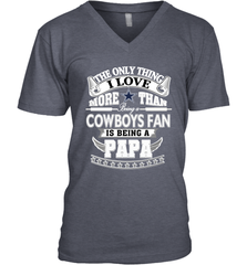 NFL The Only Thing I Love More Than Being A Dallas Cowboys Fan Is Being A Papa Football Men's V-Neck Men's V-Neck - belovedtshirt