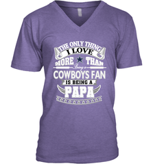 NFL The Only Thing I Love More Than Being A Dallas Cowboys Fan Is Being A Papa Football Men's V-Neck Men's V-Neck - belovedtshirt