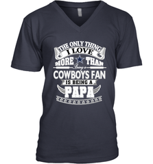 NFL The Only Thing I Love More Than Being A Dallas Cowboys Fan Is Being A Papa Football Men's V-Neck Men's V-Neck - belovedtshirt