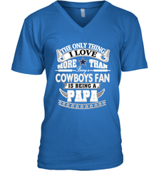 NFL The Only Thing I Love More Than Being A Dallas Cowboys Fan Is Being A Papa Football Men's V-Neck Men's V-Neck - belovedtshirt