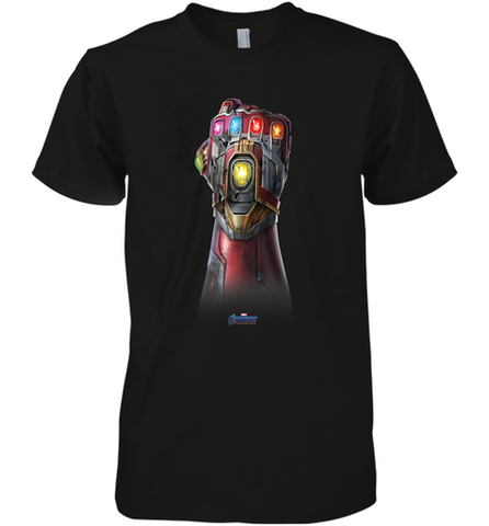 Marvel Avengers Endgame Infinity Stone Gauntlet Color Logo Men's Premium T-Shirt Men's Premium T-Shirt / Black / XS Men's Premium T-Shirt - belovedtshirt