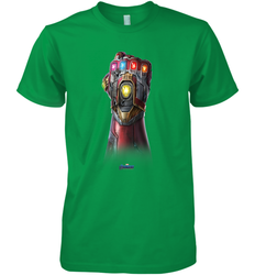 Marvel Avengers Endgame Infinity Stone Gauntlet Color Logo Men's Premium T-Shirt