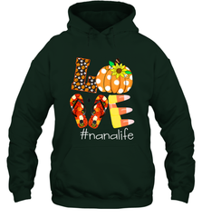 Funny Love Nanalife Pumpkin Flip Flops Nana Life Halloween Hooded Sweatshirt Hooded Sweatshirt - belovedtshirt