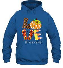 Funny Love Nanalife Pumpkin Flip Flops Nana Life Halloween Hooded Sweatshirt Hooded Sweatshirt - belovedtshirt