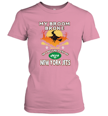 Broom Broke So I Became A fan of New York Jets  NFL Halloween Costume Women's T-Shirt Women's T-Shirt - belovedtshirt