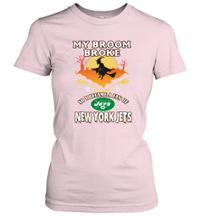Broom Broke So I Became A fan of New York Jets  NFL Halloween Costume Women's T-Shirt Women's T-Shirt - belovedtshirt