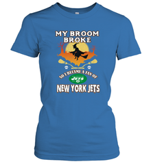 Broom Broke So I Became A fan of New York Jets  NFL Halloween Costume Women's T-Shirt Women's T-Shirt - belovedtshirt