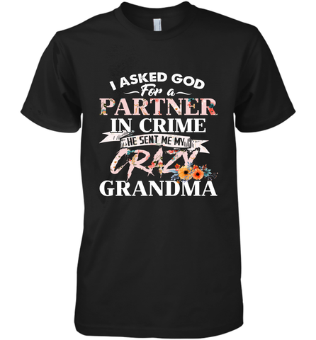 Crazy Grandma design Men's Premium T-Shirt Men's Premium T-Shirt / Black / XS Men's Premium T-Shirt - belovedtshirt