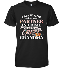 Crazy Grandma design Men's Premium T-Shirt Men's Premium T-Shirt - belovedtshirt
